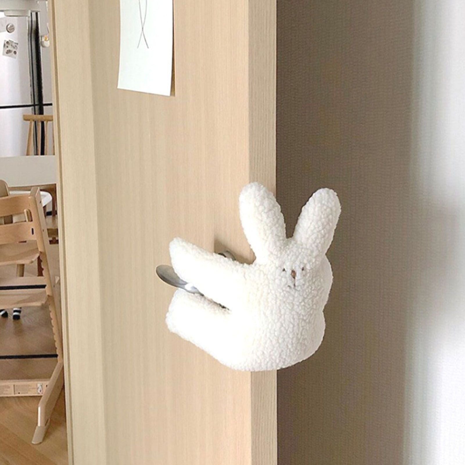 Door Slam Stopper Lamb Cashmere PP Cotton Anti Pinch Door Pinch Guards for Children Decoration Little Rabbit - view 6