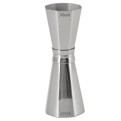 304 Stainless Steel Jigger with Scales Octagonal Double Cocktail Jigger Measuring Tool for Bartenders