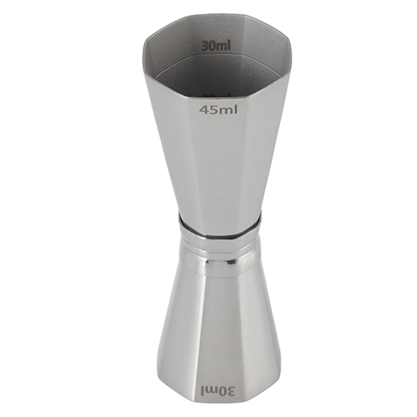 304 Stainless Steel Jigger with Scales Octagonal Double Cocktail Jigger Measuring Tool for Bartenders - view 2