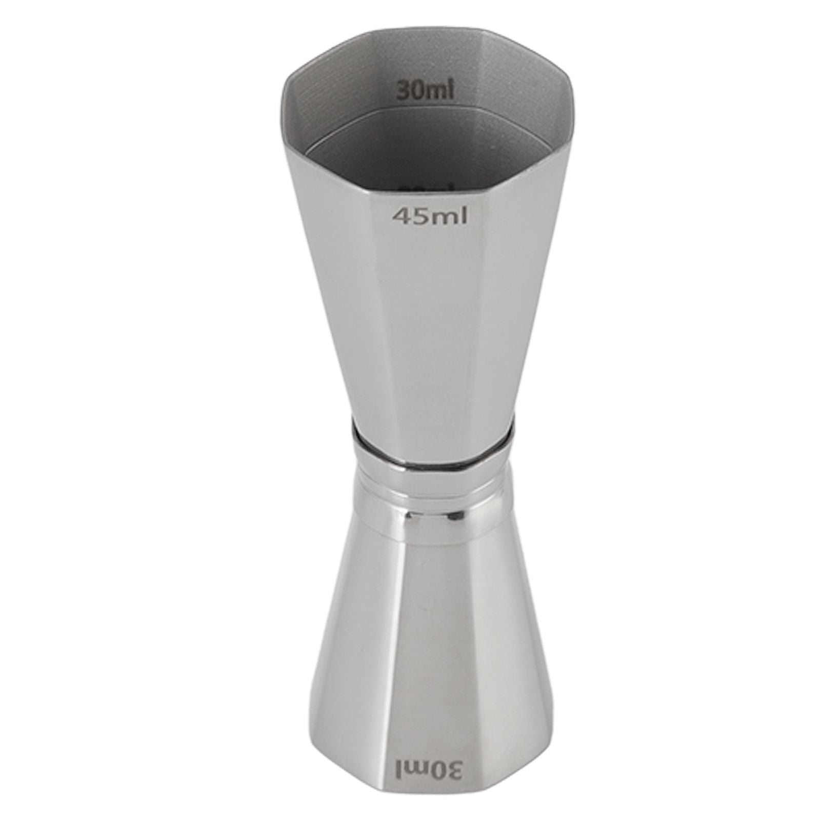 304 Stainless Steel Jigger with Scales Octagonal Double Cocktail Jigger Measuring Tool for Bartenders - view 2