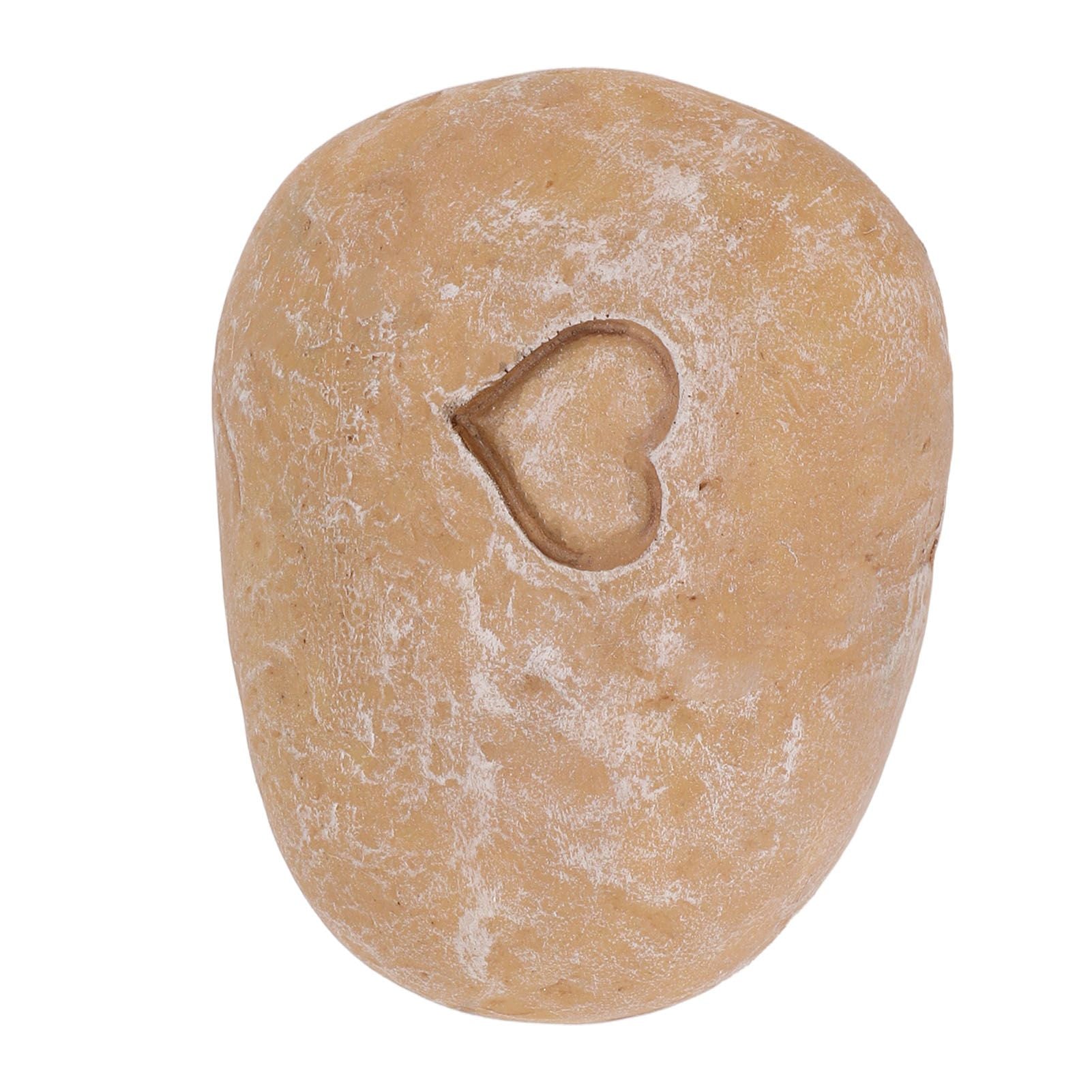 Pet Memorial Garden Stone DIY Lettering Simulation Pebbles Pet Grave Marker for Dogs Cats Love Stone Sand Color - view 9