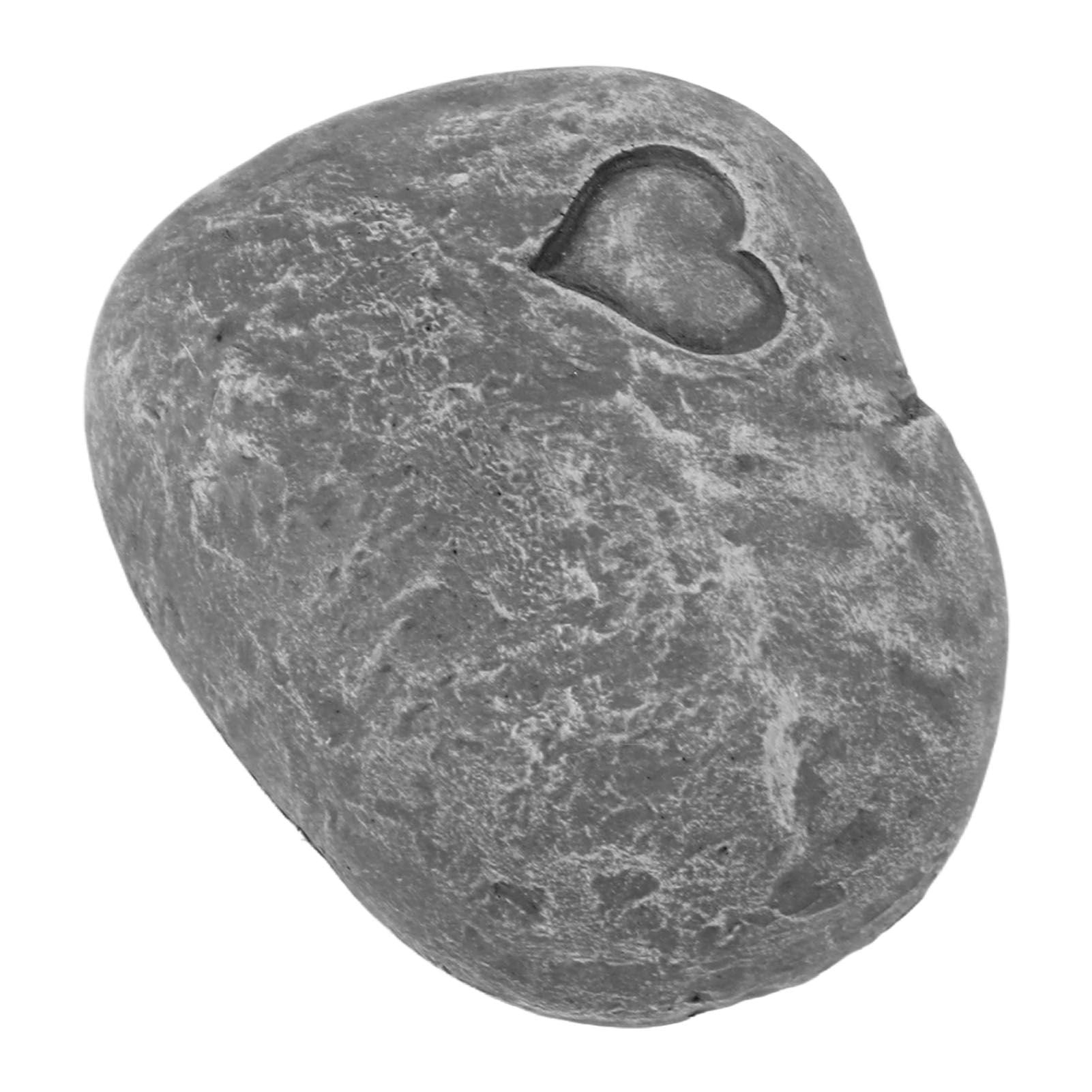 Pet Memorial Garden Stone DIY Lettering Simulation Pebbles Pet Grave Marker for Dogs Cats Love Stone Grey - view 5