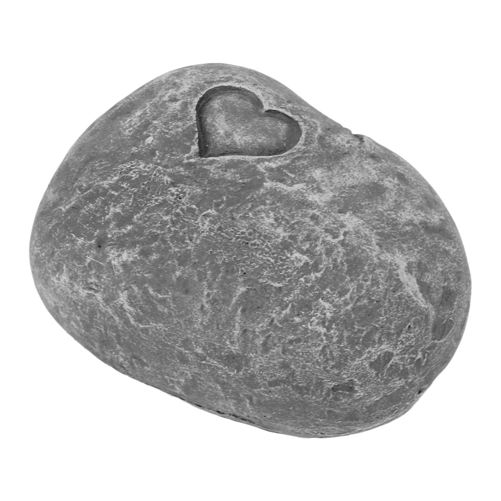 Pet Memorial Garden Stone DIY Lettering Simulation Pebbles Pet Grave Marker for Dogs Cats Love Stone Grey - view 6
