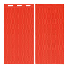 2PCS Beeswax Sheet Mold 5.4mm Reusable Silicone Beeswax Mold Foundation for Bee Keeping 37.5x21CM Red