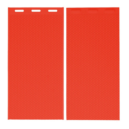 2PCS Beeswax Sheet Mold 5.4mm Reusable Silicone Beeswax Mold Foundation for Bee Keeping 37.5x21CM Red