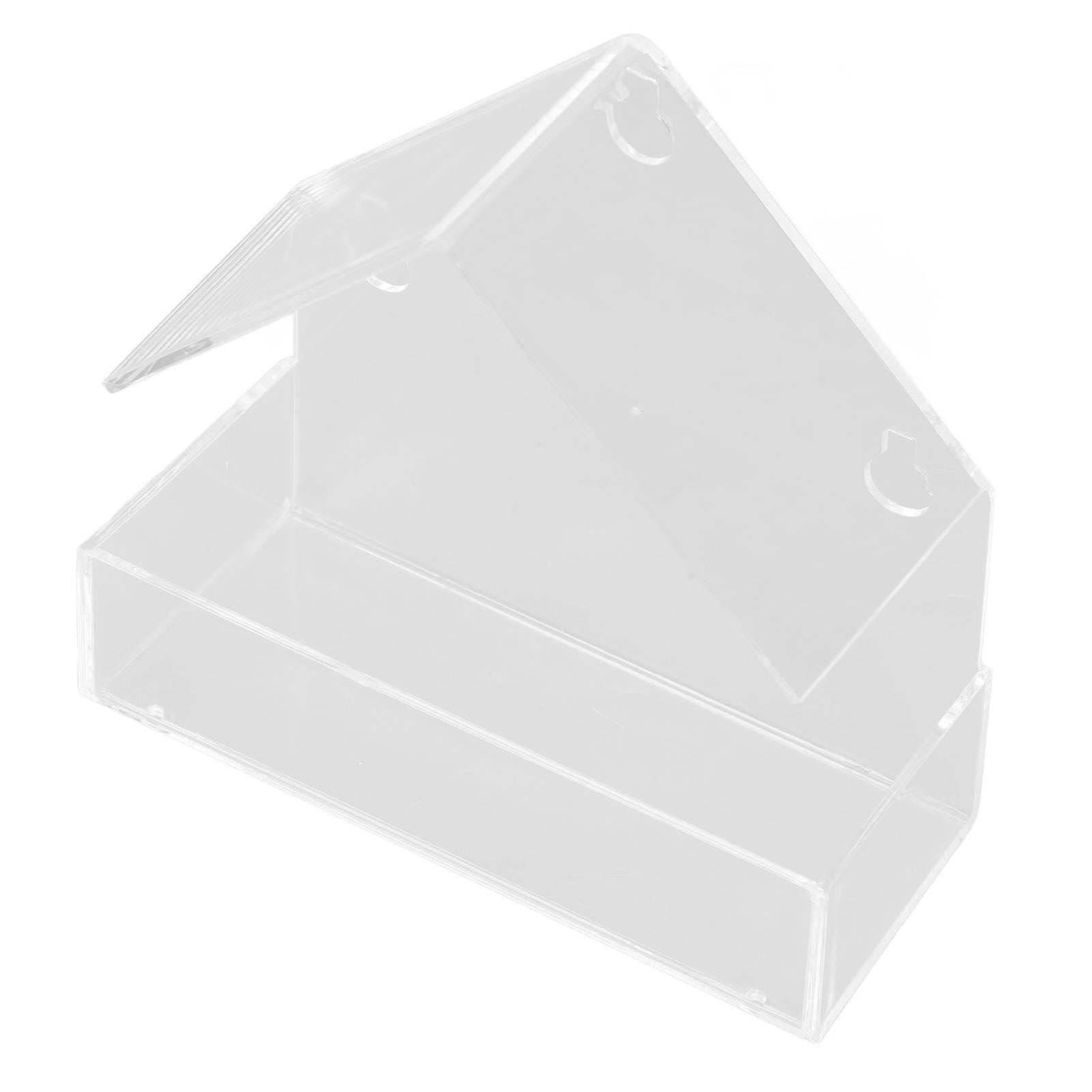 Window Bird Feeder with Suction Cup Window Acrylic Bird Feeding House Tray for Farm Garden - view 5