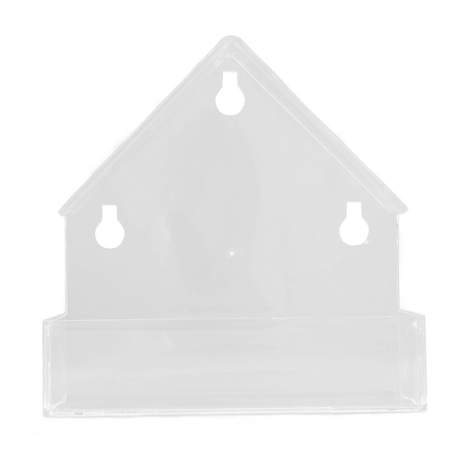 Window Bird Feeder with Suction Cup Window Acrylic Bird Feeding House Tray for Farm Garden - view 6