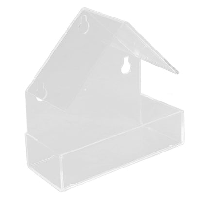 Window Bird Feeder with Suction Cup Window Acrylic Bird Feeding House Tray for Farm Garden - view 9