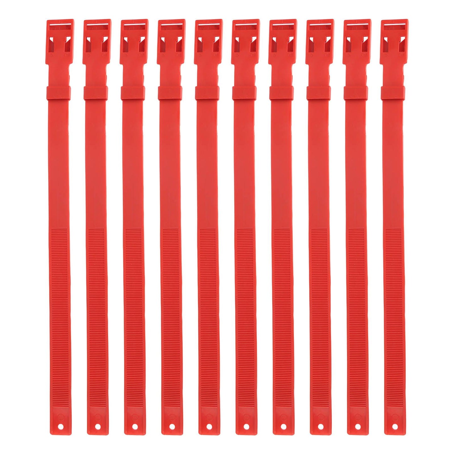 10PCS Goat Collar PU 23 Inch Adjustable Livestock Collar for Farm Animal Cow Horse Sheep Red - view 2