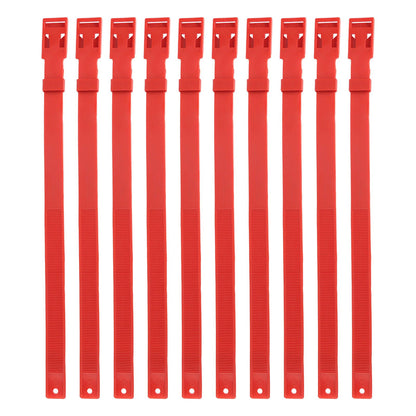 10PCS Goat Collar PU 23 Inch Adjustable Livestock Collar for Farm Animal Cow Horse Sheep Red - view 2