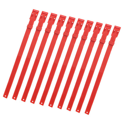 10PCS Goat Collar PU 23 Inch Adjustable Livestock Collar for Farm Animal Cow Horse Sheep Red - view 5