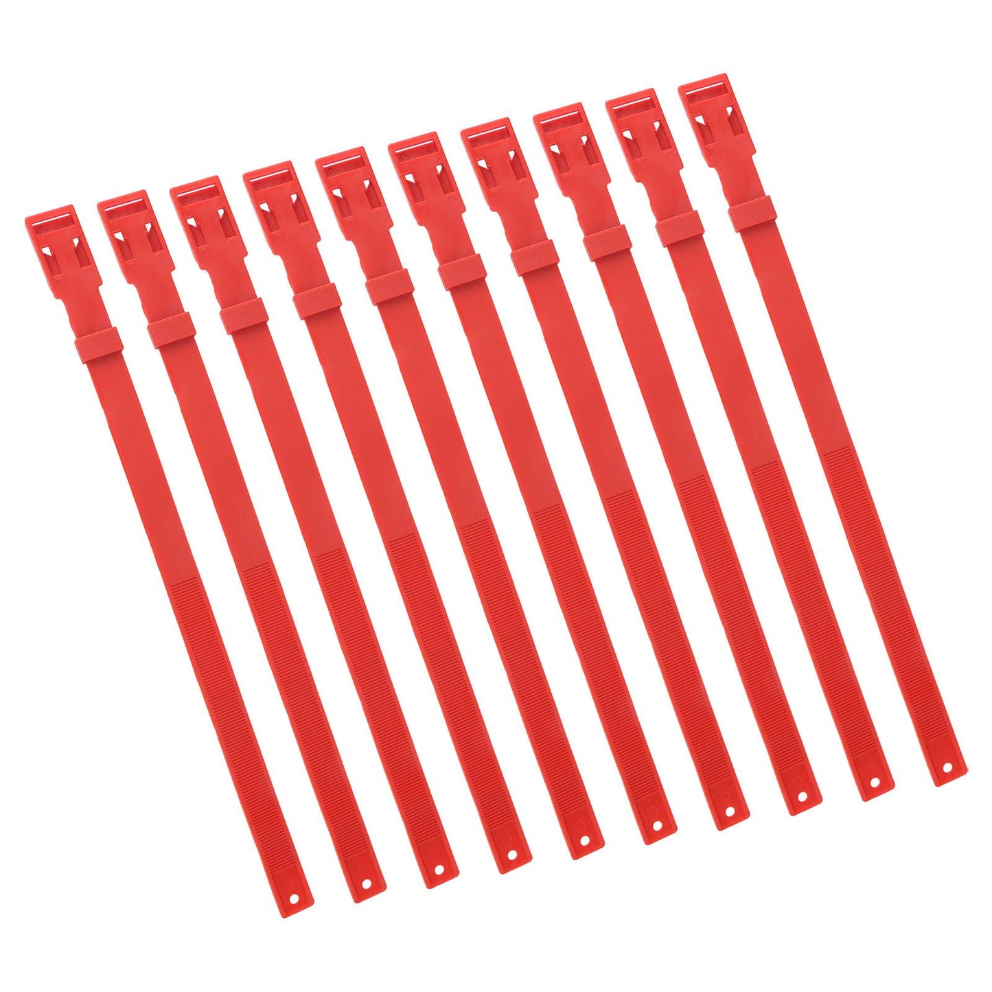 10PCS Goat Collar PU 23 Inch Adjustable Livestock Collar for Farm Animal Cow Horse Sheep Red - view 6