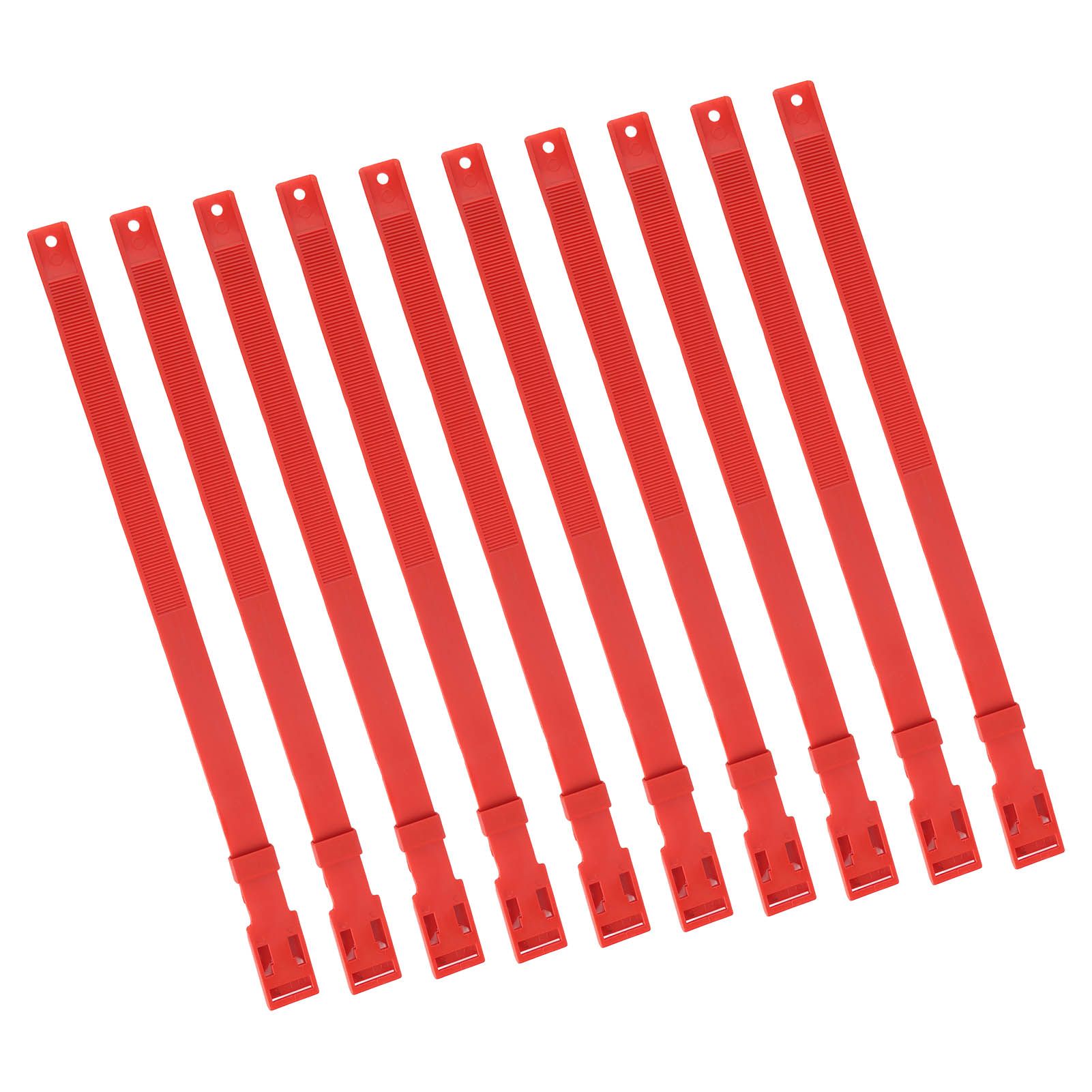 10PCS Goat Collar PU 23 Inch Adjustable Livestock Collar for Farm Animal Cow Horse Sheep Red - view 9