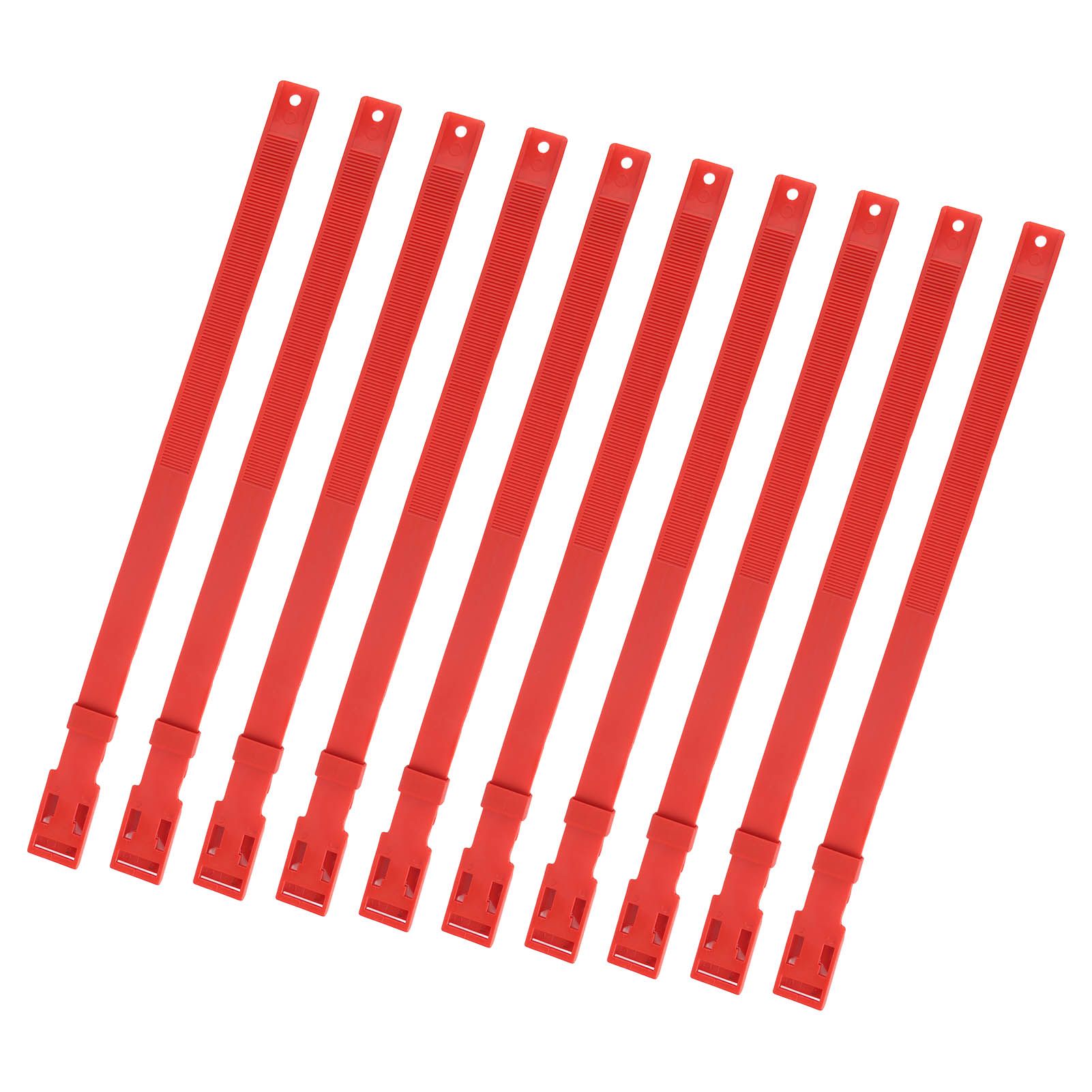 10PCS Goat Collar PU 23 Inch Adjustable Livestock Collar for Farm Animal Cow Horse Sheep Red - view 10
