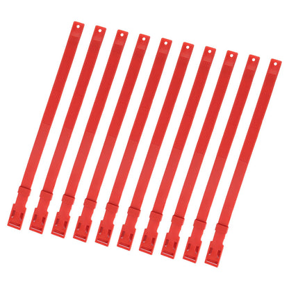 10PCS Goat Collar PU 23 Inch Adjustable Livestock Collar for Farm Animal Cow Horse Sheep Red - view 10