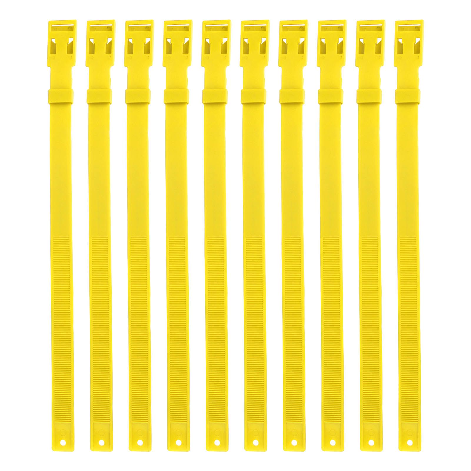 10PCS Goat Collar PU 23 Inch Adjustable Livestock Collar for Farm Animal Cow Horse Sheep Yellow - view 2