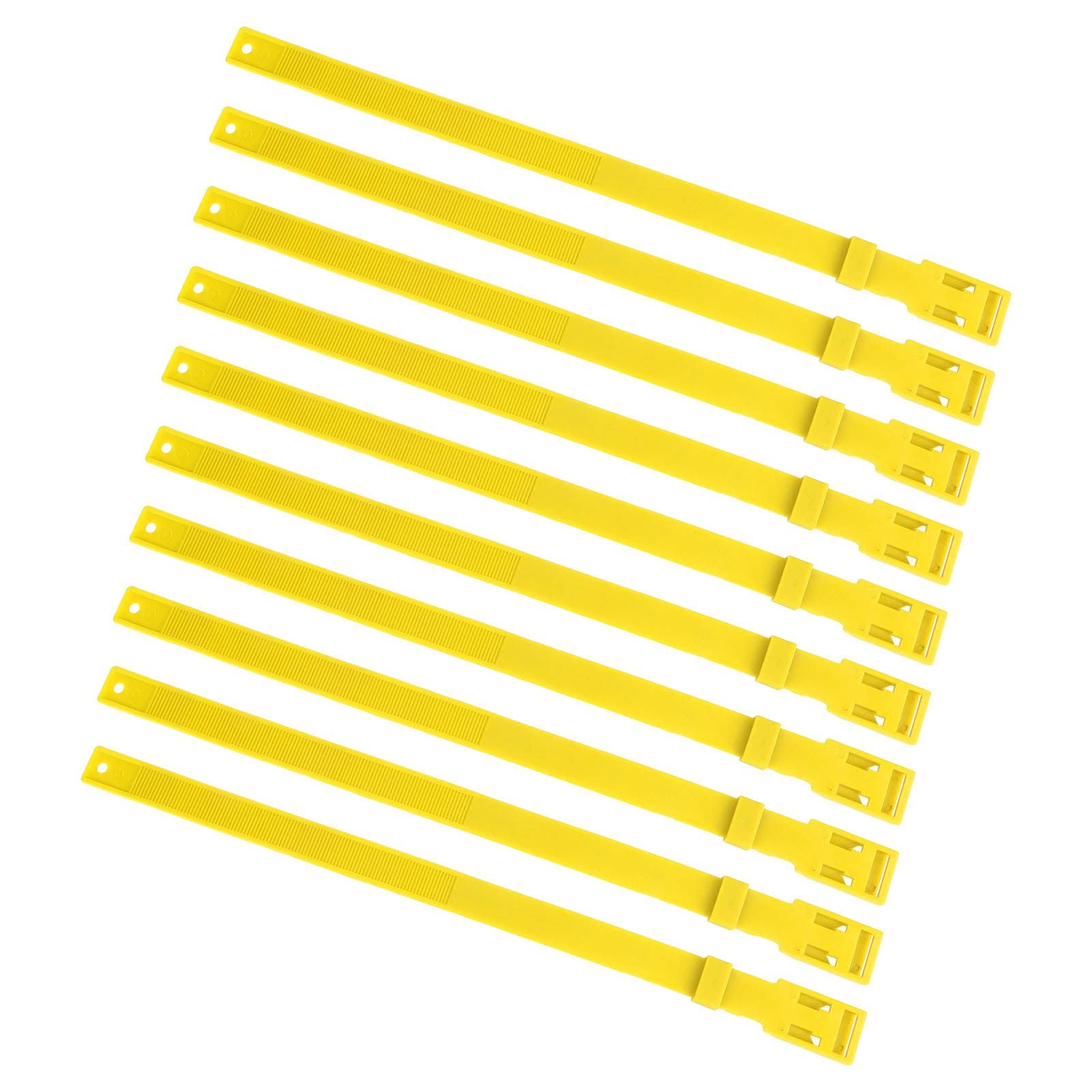 10PCS Goat Collar PU 23 Inch Adjustable Livestock Collar for Farm Animal Cow Horse Sheep Yellow - view 3