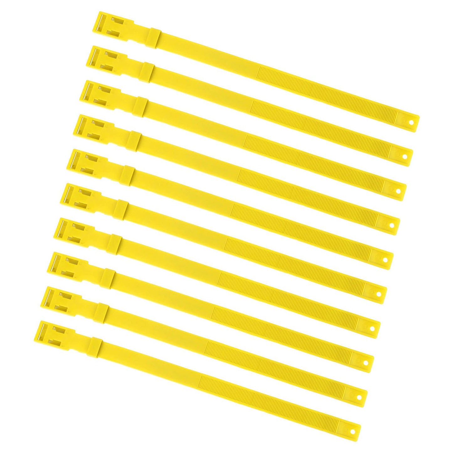 10PCS Goat Collar PU 23 Inch Adjustable Livestock Collar for Farm Animal Cow Horse Sheep Yellow - view 8