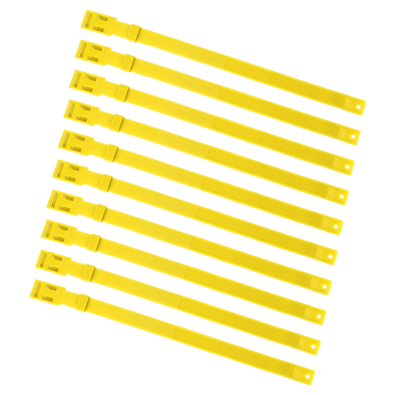 10PCS Goat Collar PU 23 Inch Adjustable Livestock Collar for Farm Animal Cow Horse Sheep Yellow - view 8