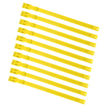 10PCS Goat Collar PU 23 Inch Adjustable Livestock Collar for Farm Animal Cow Horse Sheep Yellow - view 8