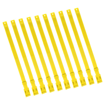 10PCS Goat Collar PU 23 Inch Adjustable Livestock Collar for Farm Animal Cow Horse Sheep Yellow - view 9