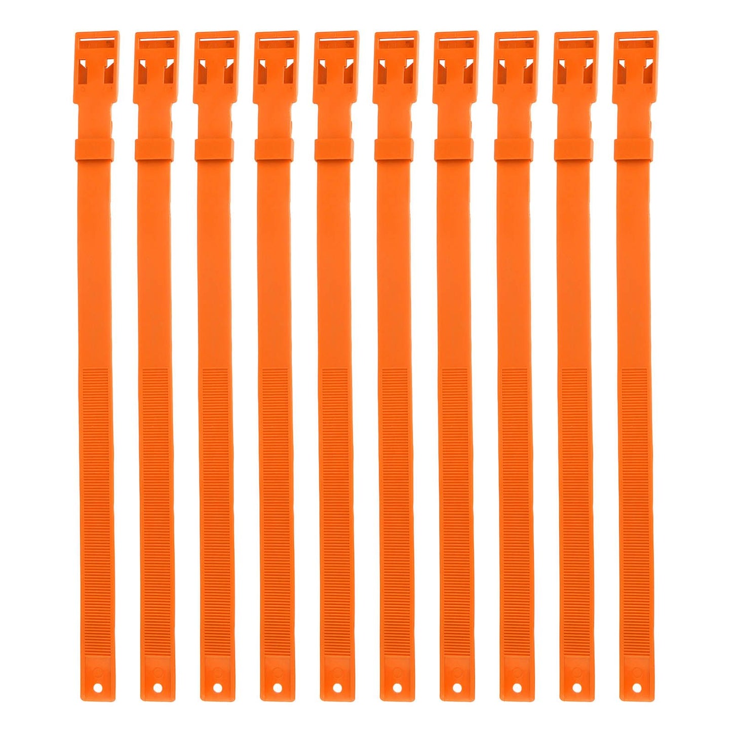 10PCS Goat Collar PU 23 Inch Adjustable Livestock Collar for Farm Animal Cow Horse Sheep Orange - view 2
