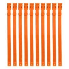 10PCS Goat Collar PU 23 Inch Adjustable Livestock Collar for Farm Animal Cow Horse Sheep Orange - view 2