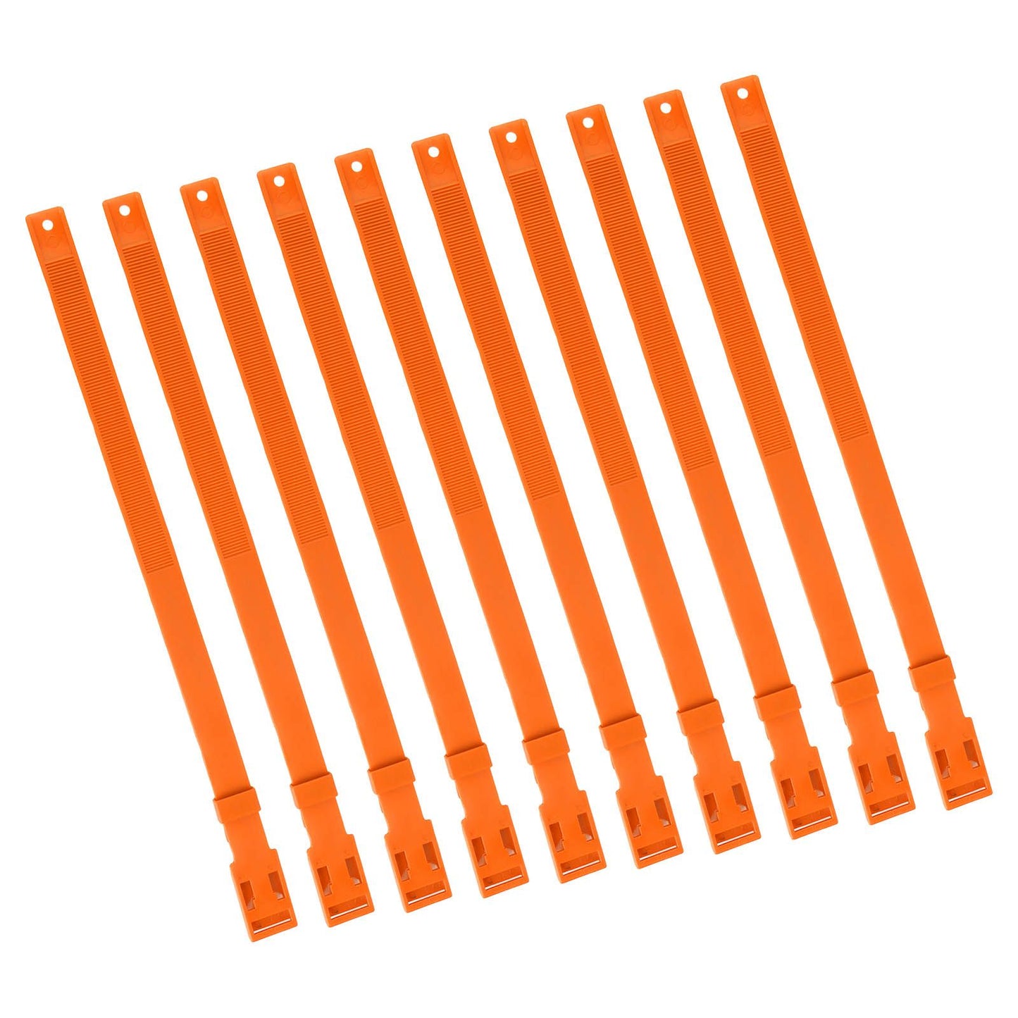 10PCS Goat Collar PU 23 Inch Adjustable Livestock Collar for Farm Animal Cow Horse Sheep Orange - view 9