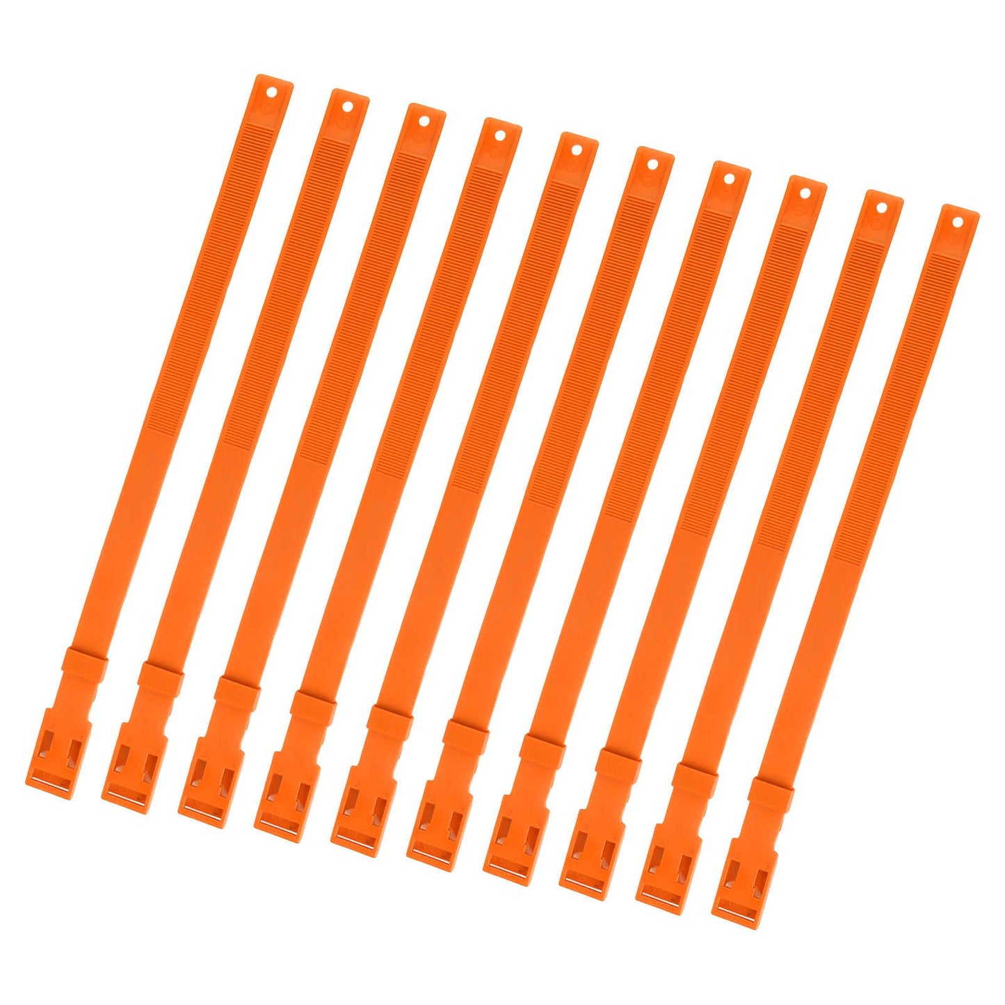 10PCS Goat Collar PU 23 Inch Adjustable Livestock Collar for Farm Animal Cow Horse Sheep Orange - view 10