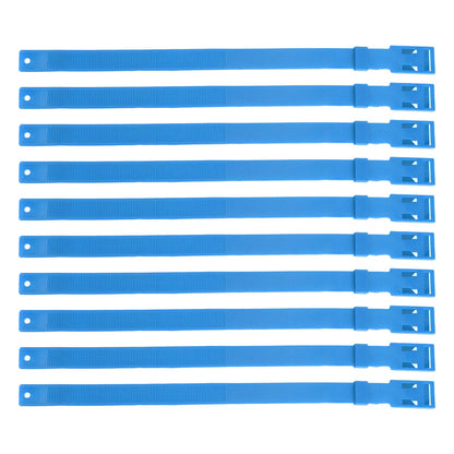 10PCS Goat Collar PU 23 Inch Adjustable Livestock Collar for Farm Animal Cow Horse Sheep Blue