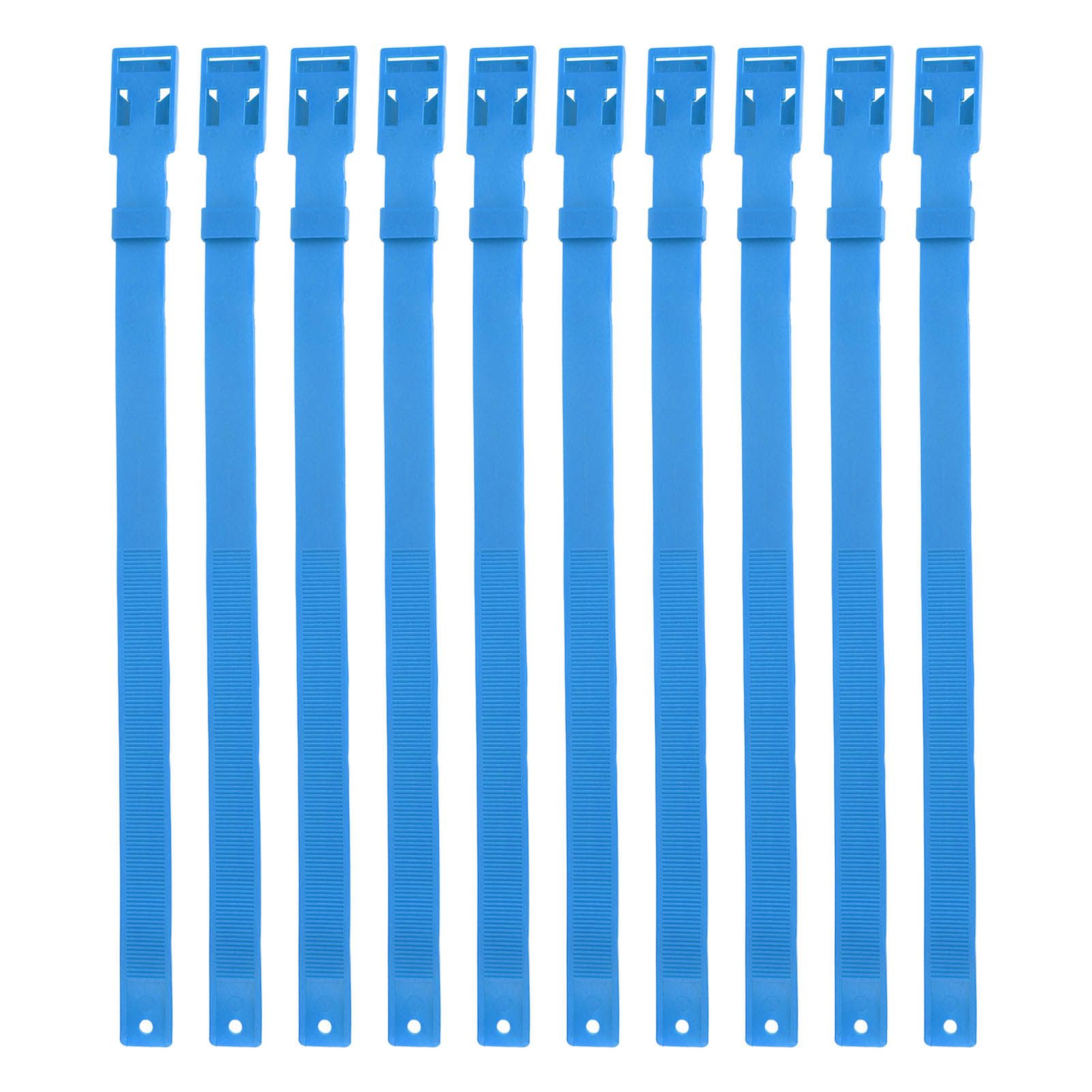 10PCS Goat Collar PU 23 Inch Adjustable Livestock Collar for Farm Animal Cow Horse Sheep Blue - view 2