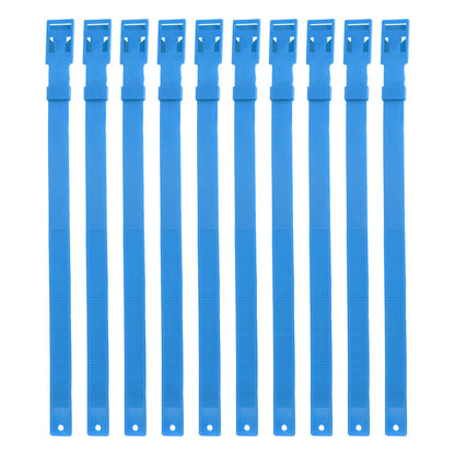 10PCS Goat Collar PU 23 Inch Adjustable Livestock Collar for Farm Animal Cow Horse Sheep Blue - view 2