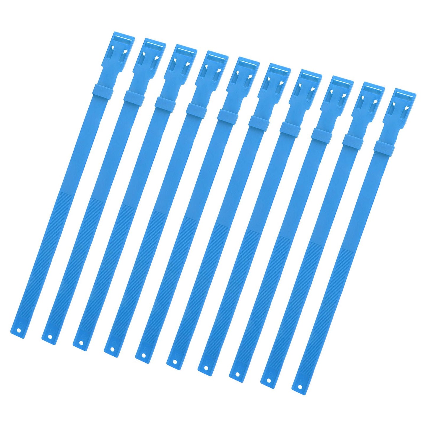 10PCS Goat Collar PU 23 Inch Adjustable Livestock Collar for Farm Animal Cow Horse Sheep Blue - view 5
