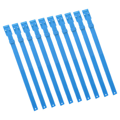 10PCS Goat Collar PU 23 Inch Adjustable Livestock Collar for Farm Animal Cow Horse Sheep Blue - view 6