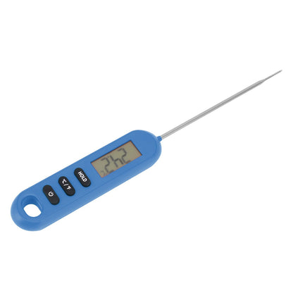 Meat Food Thermometer Instant Read Thermometer Digital Cooking Kitchen Barbecue Thermometer With Long Probe Blue - view 3