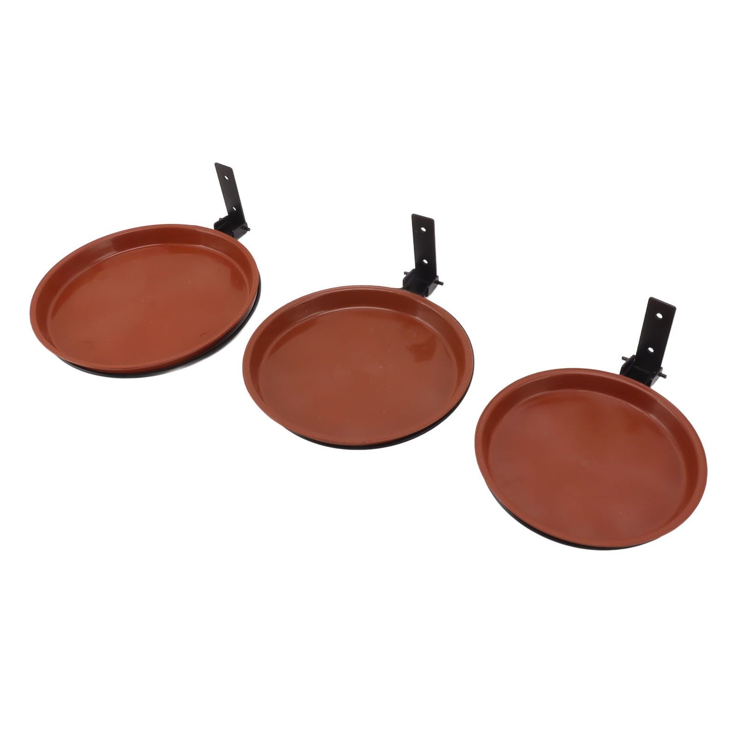 Tree Mounted Bird Feeder Tree Mounted Bird Bath Bowl with Heavy Duty Metal Ring for Backyard Terrace 3 Pot and 3 Bracket - view 4
