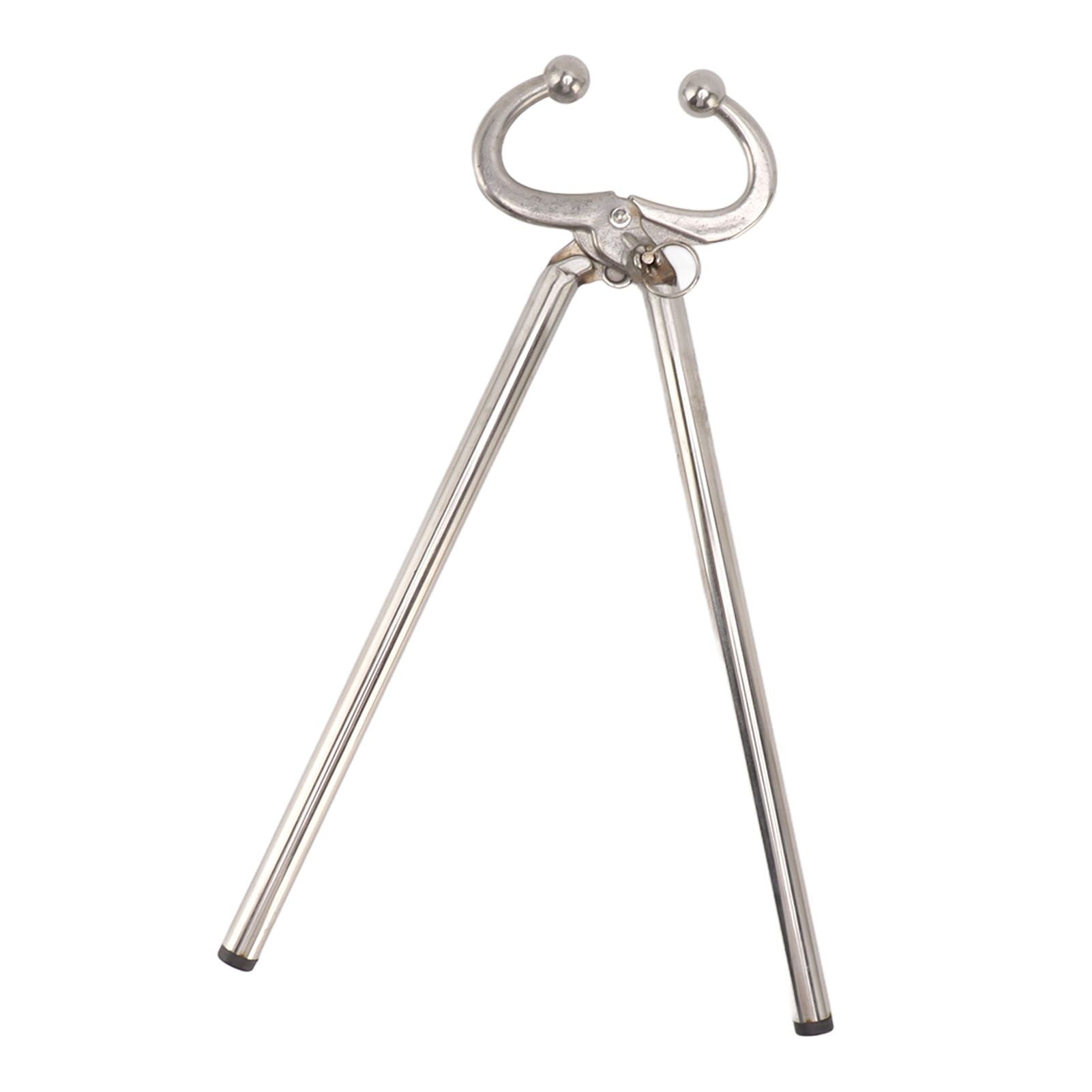 Cow Nose Plier Stainless Steel Automatic Locking Bull Cattle Nose Ring Pliers for Farm Ranch - view 5