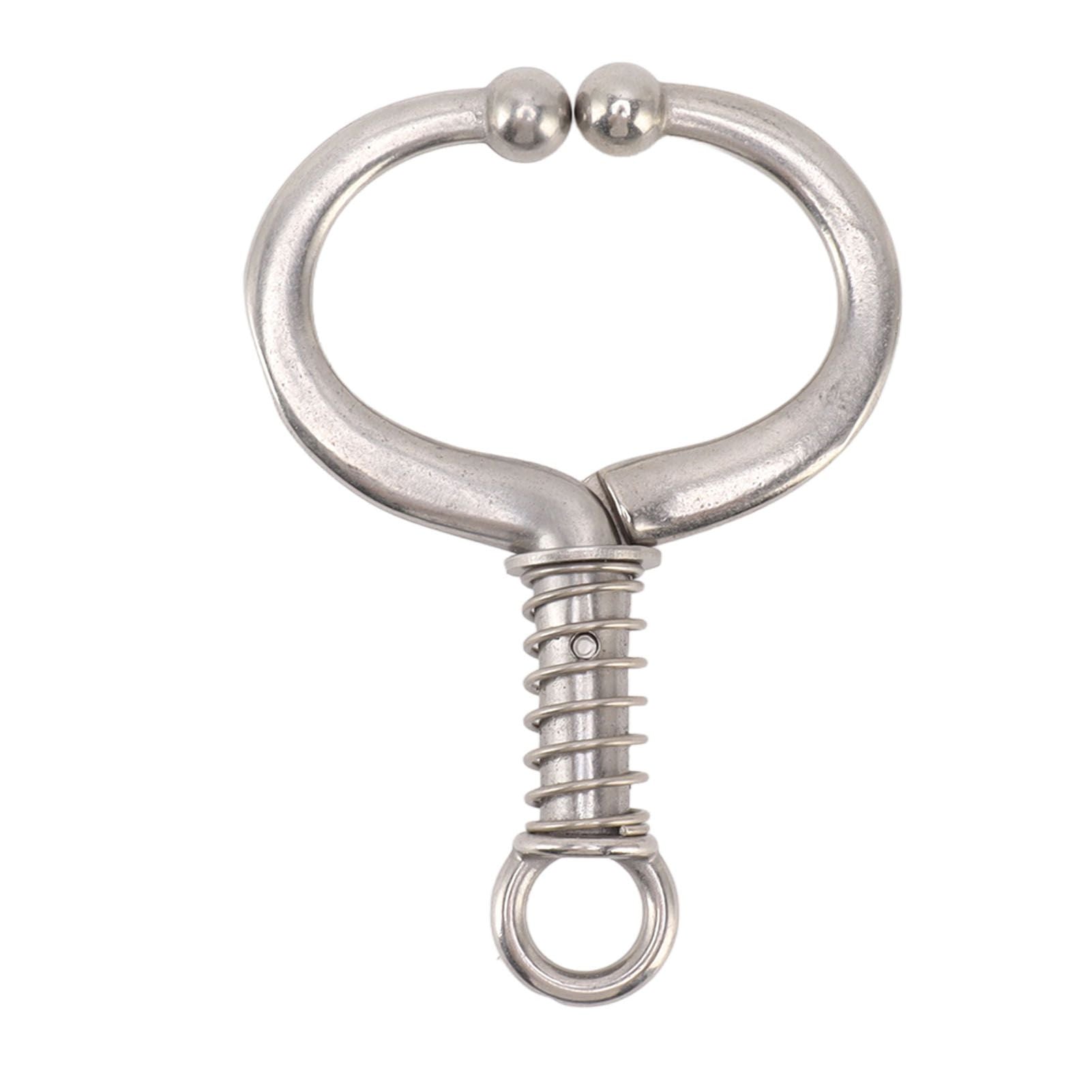 Cattle Nose Ring Durable Stainless Steel Cattle Ring Spherical Cattle Ring Clamp Traction for Home Farm HL Q4D - view 3