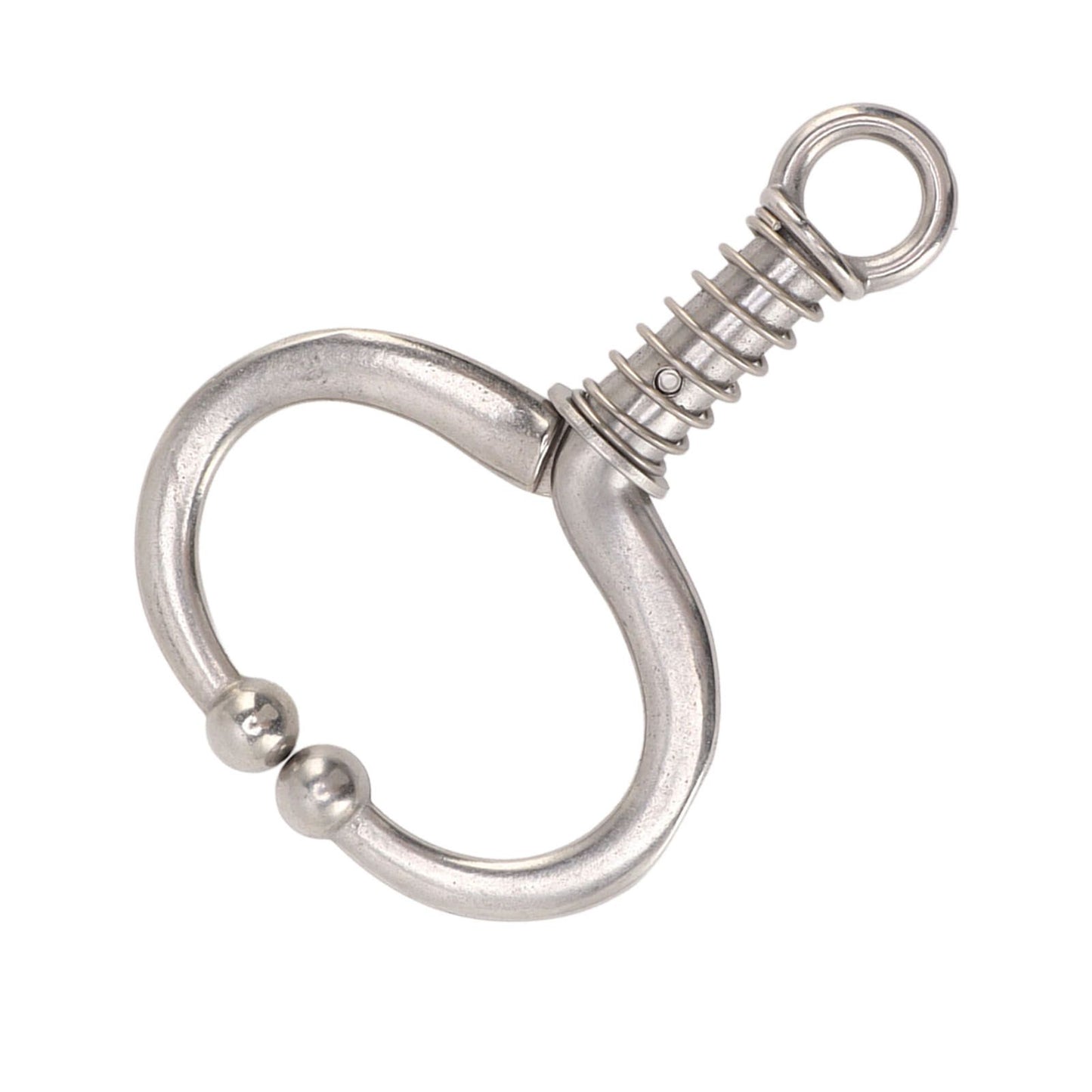 Cattle Nose Ring Durable Stainless Steel Cattle Ring Spherical Cattle Ring Clamp Traction for Home Farm HL Q4D - view 9