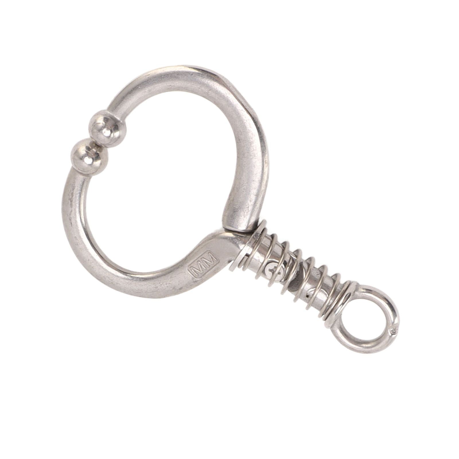 Cattle Nose Ring Durable Stainless Steel Cattle Ring Spherical Cattle Ring Clamp Traction for Home Farm HL Q4D - view 10