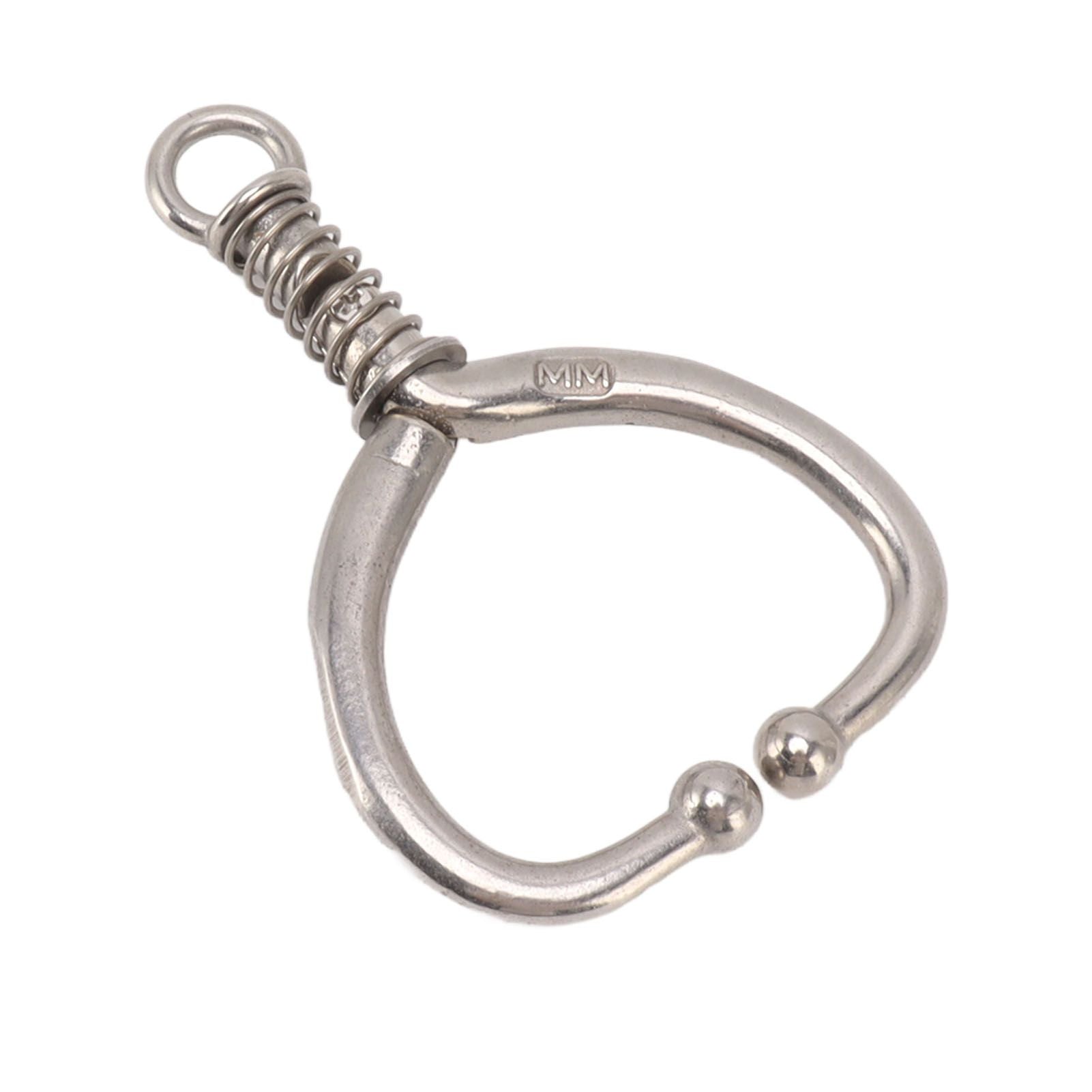 Cattle Nose Ring Durable Stainless Steel Cattle Ring Spherical Cattle Ring Clamp Traction for Home Farm HL Q4E - view 2