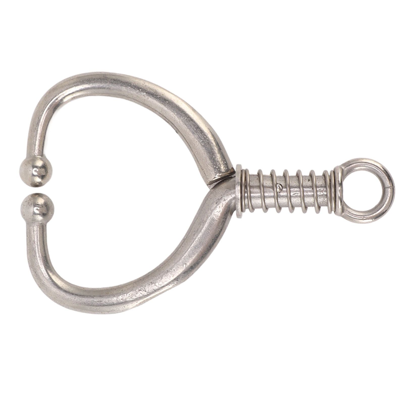Cattle Nose Ring Durable Stainless Steel Cattle Ring Spherical Cattle Ring Clamp Traction for Home Farm HL Q4E - view 9