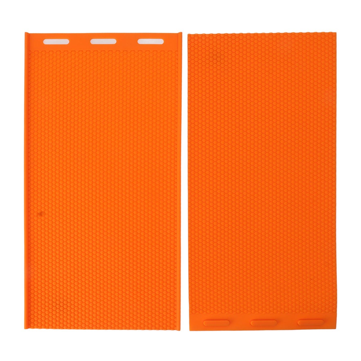 2 Sheets 5.4mm Silicone Beeswax Mold Beeswax Foundation Press Embosser Honeycomb Sheets Mold Bee Keeping Supplies Orange