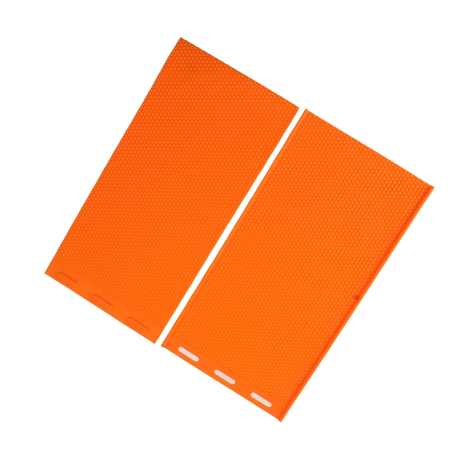 2 Sheets 5.4mm Silicone Beeswax Mold Beeswax Foundation Press Embosser Honeycomb Sheets Mold Bee Keeping Supplies Orange - view 3