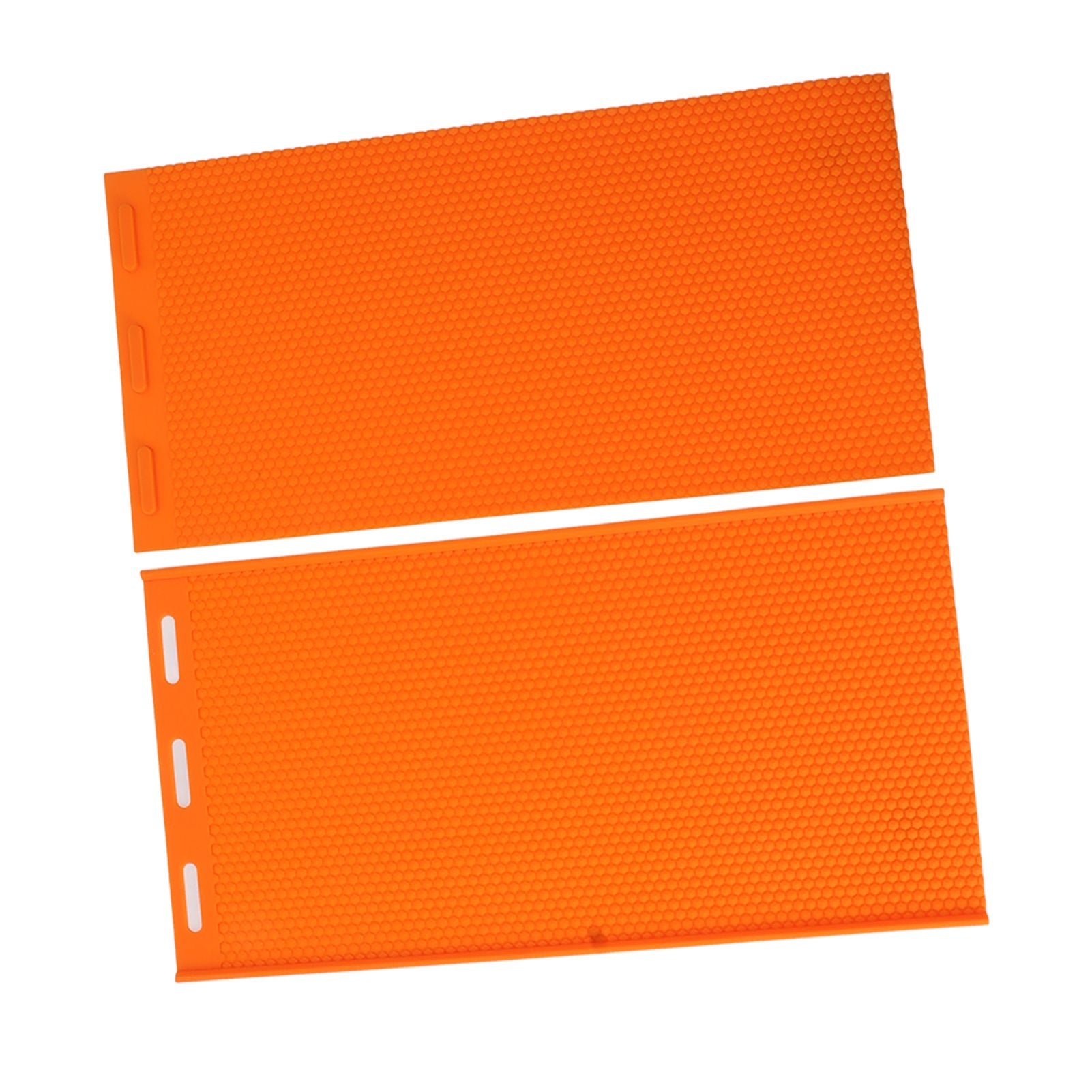2 Sheets 5.4mm Silicone Beeswax Mold Beeswax Foundation Press Embosser Honeycomb Sheets Mold Bee Keeping Supplies Orange - view 4