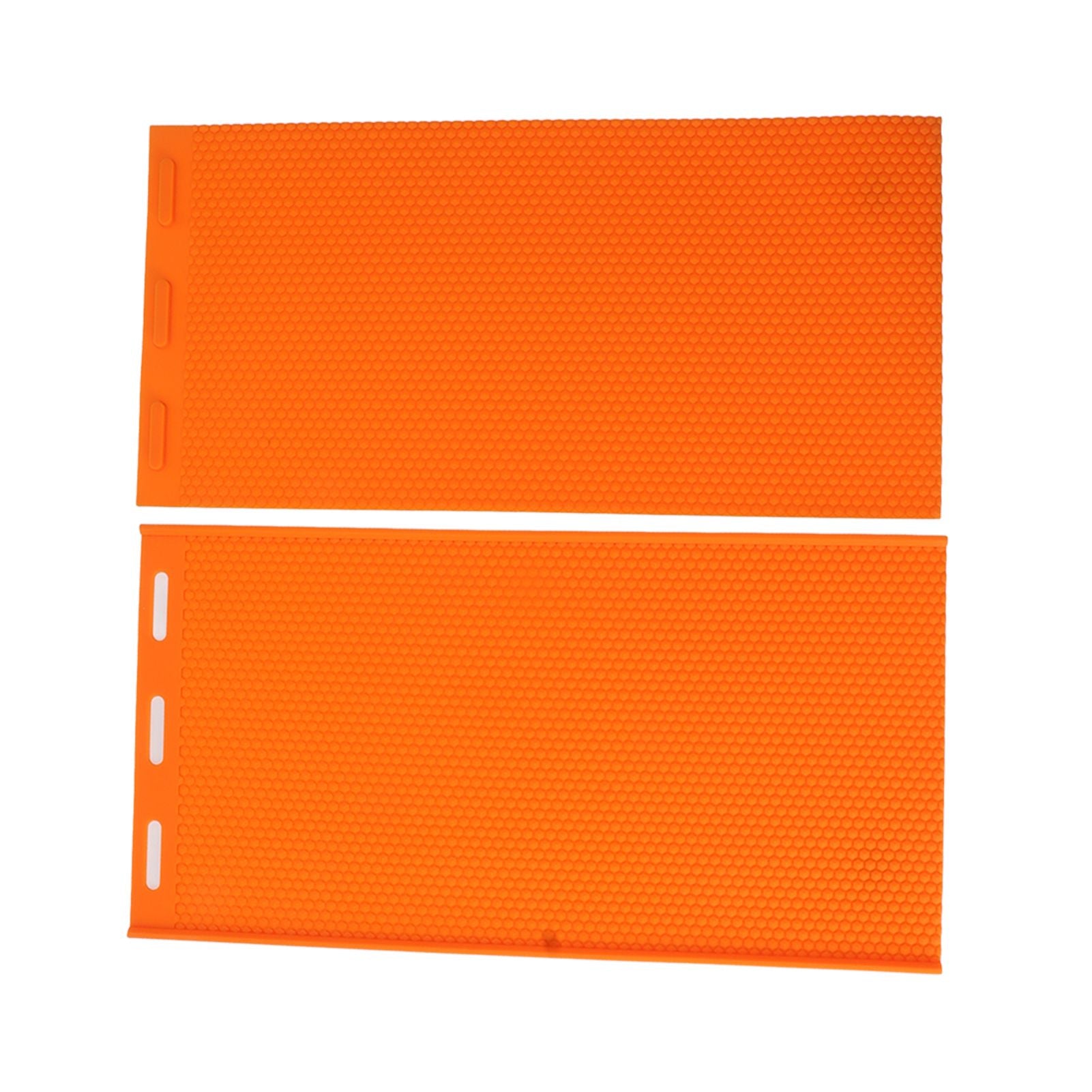 2 Sheets 5.4mm Silicone Beeswax Mold Beeswax Foundation Press Embosser Honeycomb Sheets Mold Bee Keeping Supplies Orange - view 5