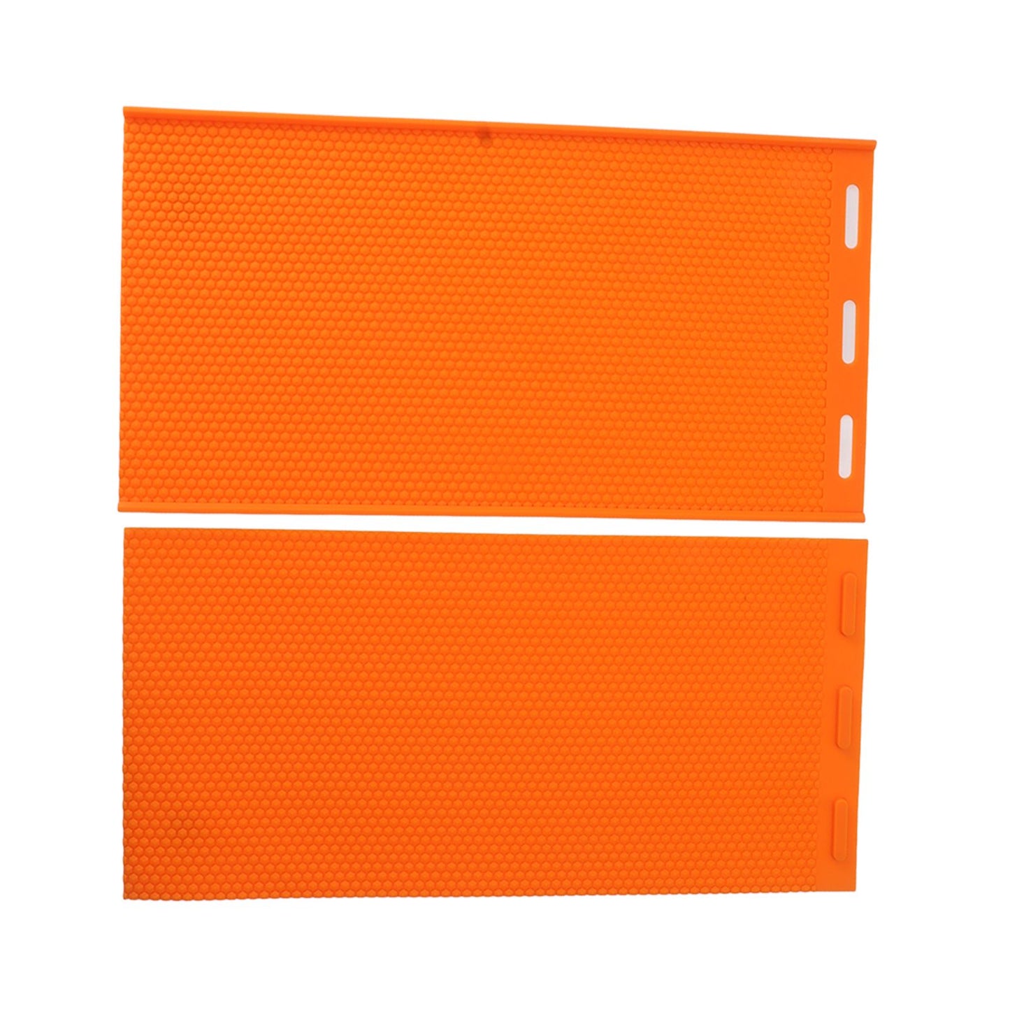 2 Sheets 5.4mm Silicone Beeswax Mold Beeswax Foundation Press Embosser Honeycomb Sheets Mold Bee Keeping Supplies Orange - view 6