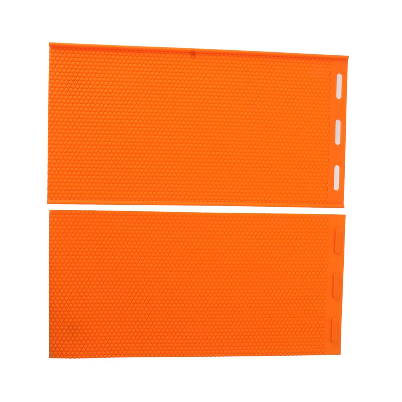 2 Sheets 5.4mm Silicone Beeswax Mold Beeswax Foundation Press Embosser Honeycomb Sheets Mold Bee Keeping Supplies Orange - view 6
