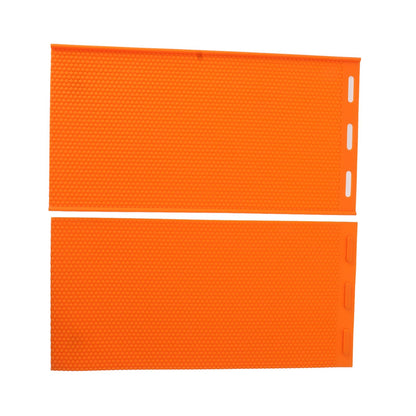 2 Sheets 5.4mm Silicone Beeswax Mold Beeswax Foundation Press Embosser Honeycomb Sheets Mold Bee Keeping Supplies Orange - view 6
