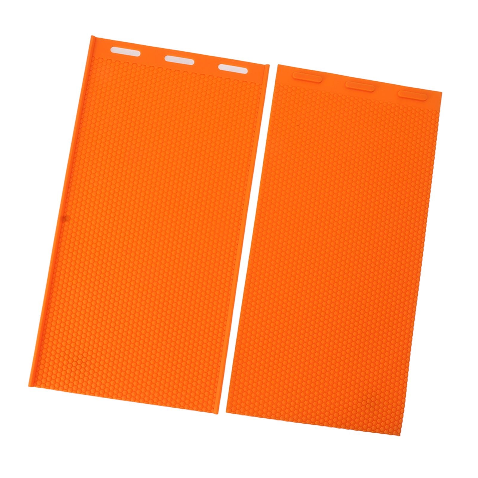 2 Sheets 5.4mm Silicone Beeswax Mold Beeswax Foundation Press Embosser Honeycomb Sheets Mold Bee Keeping Supplies Orange - view 7